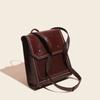 Echtes Leder Mode Gewachstes Rindsleder Rucksack Damentasche Retro Schultasche