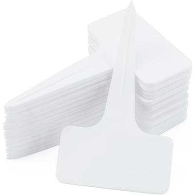 Thick Plastic Plant T-Type Tags Nursery Garden Labels Re-Usable Plant Tags Waterproof Plant Markers Plant Hanging Tags Garden Plant Marker Label Tools