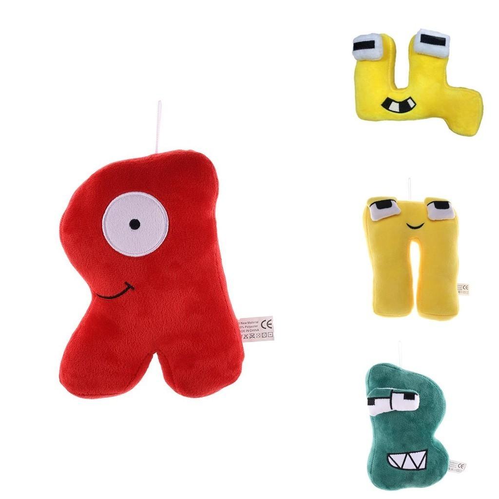 Alphabet Lore Russischer Buchstabe Plüschtier Kissen für Kinder Weiches und Kuscheliges Stofftierpuppe