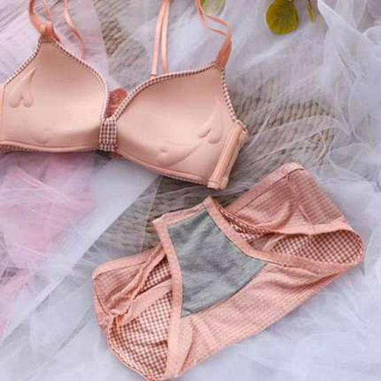 Cross Back Push-Up Bra for Young Women - Seamless, Wire-Free, and Thickened for Small Busts