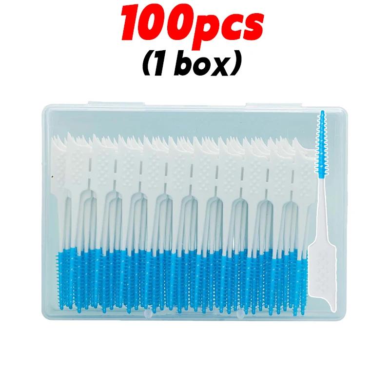 20/500pcs Disposable Interdental Brush Toothpicks Between Teeth Toothbrush Oral Hygiene Brushes Health Care Teeth Cleaning Tools