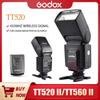 Godox TT520 II TT560 II Flash Luz de Vídeo 433MHz Sinal Sem Fio Gatilho de Flash Lâmpada Para Câmeras DSLR Canon Nikon Pentax Olympus