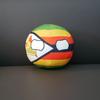 20/10cm Die Republik Simbabwe Plüschtier Countryball Stoffpuppe Anhänger Heimdekoration