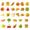 10/30/56pcs Funny Cute Creative Food Meme Stickers Kawaii Fruit Rice Bread Cartoon Sticker Fridge Phone Suitcase Decals Toy Gift