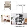 Single Armchair Slipcover Stretch Sofa Covers for Living Room Chair Cover with Anti Slip Foam Sticks Bar Counter Hotel Tub Club