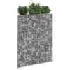 Raised Gabion Bed In Trapezoid Galvanized Steel 80x20x100 Cm