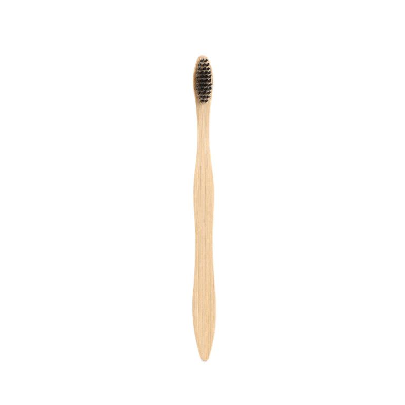 Custom Packaging Logo Printing Service with Natural Biodegradable Eco-Friendly Gourd S-Shaped Bamboo Toothbrush