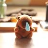 Keychain Capybara Stuffed Soft Short Plush Toy Pp Cotton Backpack Accessory