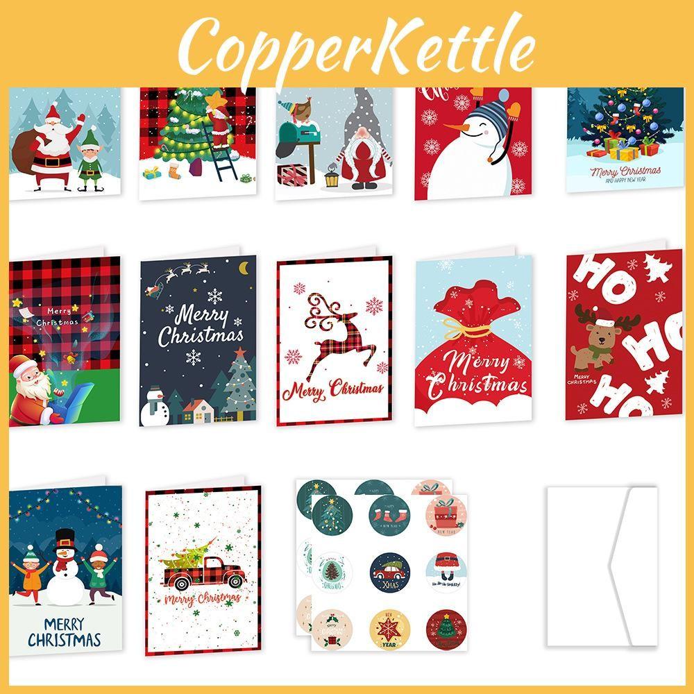 Holiday Christmas Merry Eve Envelope With Cardstock For Xmas Planners Party