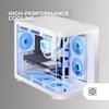 Mars Gaming MC-FUSIONM White Micro-ATX Gaming Case
