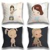 Creative Yoshitomo Nara  Pillow Case Sofa Living Room Bedroom Headboard Backrest Cushion Square Cushion Nap Time