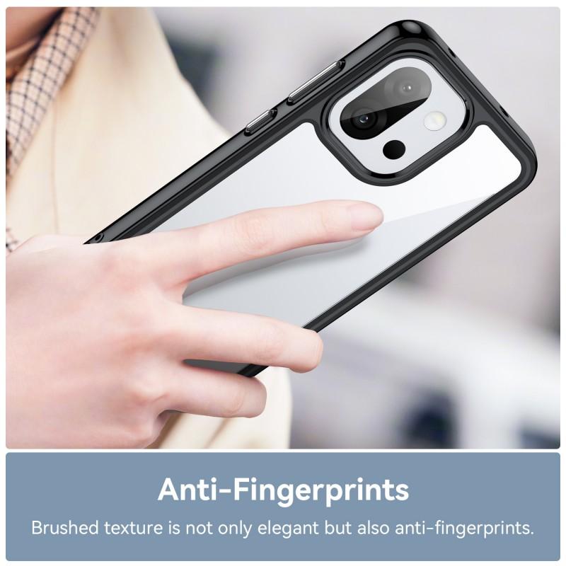 For OnePlus 13T 5G Phone Case WANLONFENG XC Series TPU Acrylic Cover with Tempered Glass (Big Lens Hole)