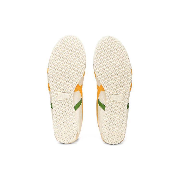 ONITSUKA TIGER Unisex Mexico 66 Cream Citrus Leather Lace-Up Sneakers 1183A201-113