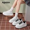 Augustine Board Shoes Women's 2025 New Autumn Platform Student White Shoes Wormwood Insoles Sports and Leisure Shoes