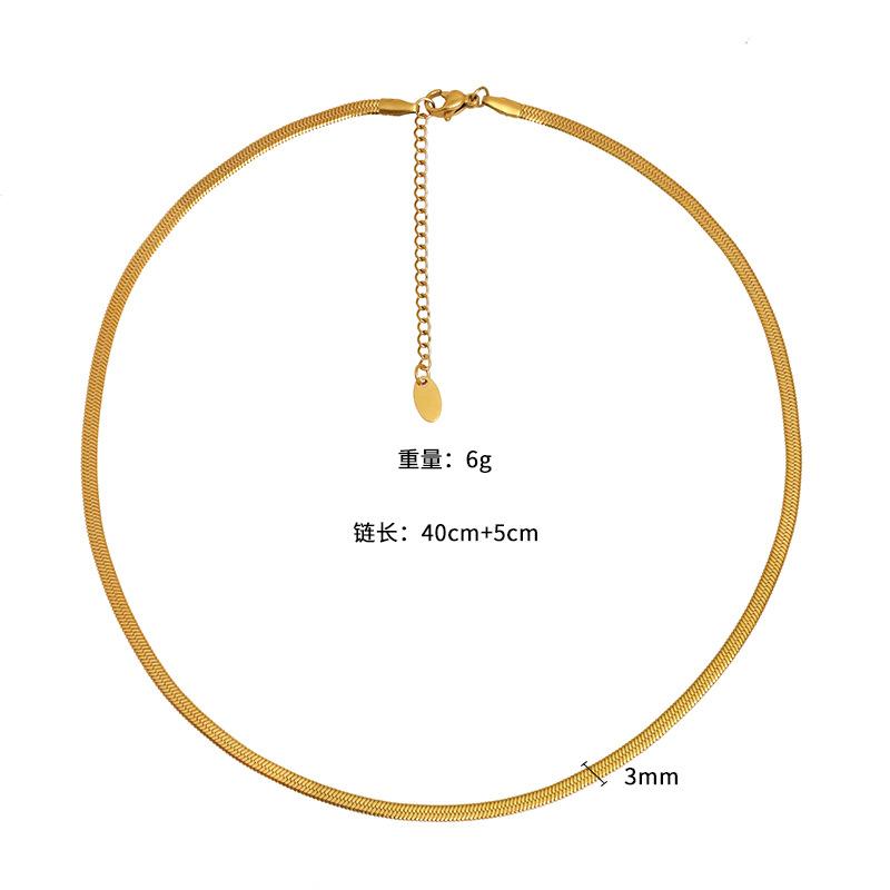 316 Material Does Not Fade, Titanium Steel Bracelet, Women'S Snake Bone Chain, Jewelry Set, Light Luxury Temperament Does Not Fade