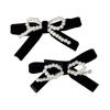 Sweet Ballet Velvet Bowknot Hair Clip Lazy Hairpin Duckbill Hairclips Barrettes for Women Side Bangs Hair Styling Tool