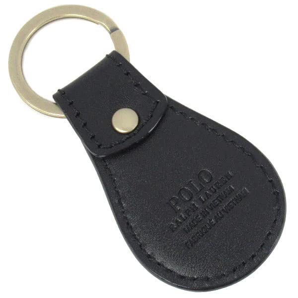 RALPH Ralph Keychain Keyring Leather Big Pony Teardrop Black [POLO LAUREN] [Polo Lauren] Men's Women's 426070235-001 [Used]