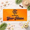 Rangers Fc (28) Custom Name Beach Towel Soft Towel Gift for Beach Pool Swimming Vacation