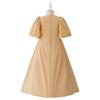 Abaya Arabic Robe Girls Dress Golden Lace Simple Fashion Children's Dress