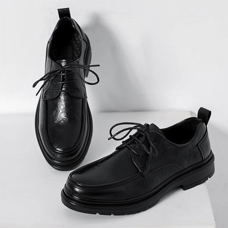 

Leather Shoes Business Shoes for Men Dress Tenis De Hombre Moccasins Mokasin Tenis Caballero Designer 38 чёрный