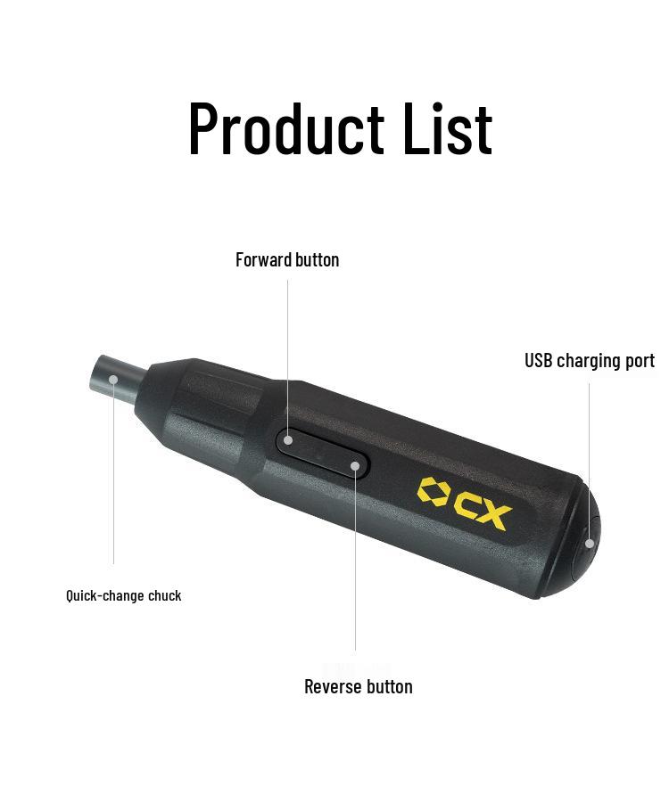 Compact All-in-One Electric & Manual Screwdriver Set for Beginners
