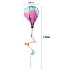Rotating Design Hot Air Balloon Colorful Design Transparent Material Wind Spinner Glitter Effect Bright Film Wind Twister