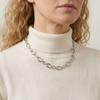 Stainless Steel Oval Handmade Chain Necklace Bracelet 18K Gold Plated Nc-2100