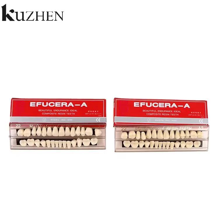 28 Dinți/Set Dinți Proteză Rășină Ghid de Culoare 3D Comparator de Culoare Oglindă Stomatologie Lumină Rece Albirea Dinților Placă Dentară
