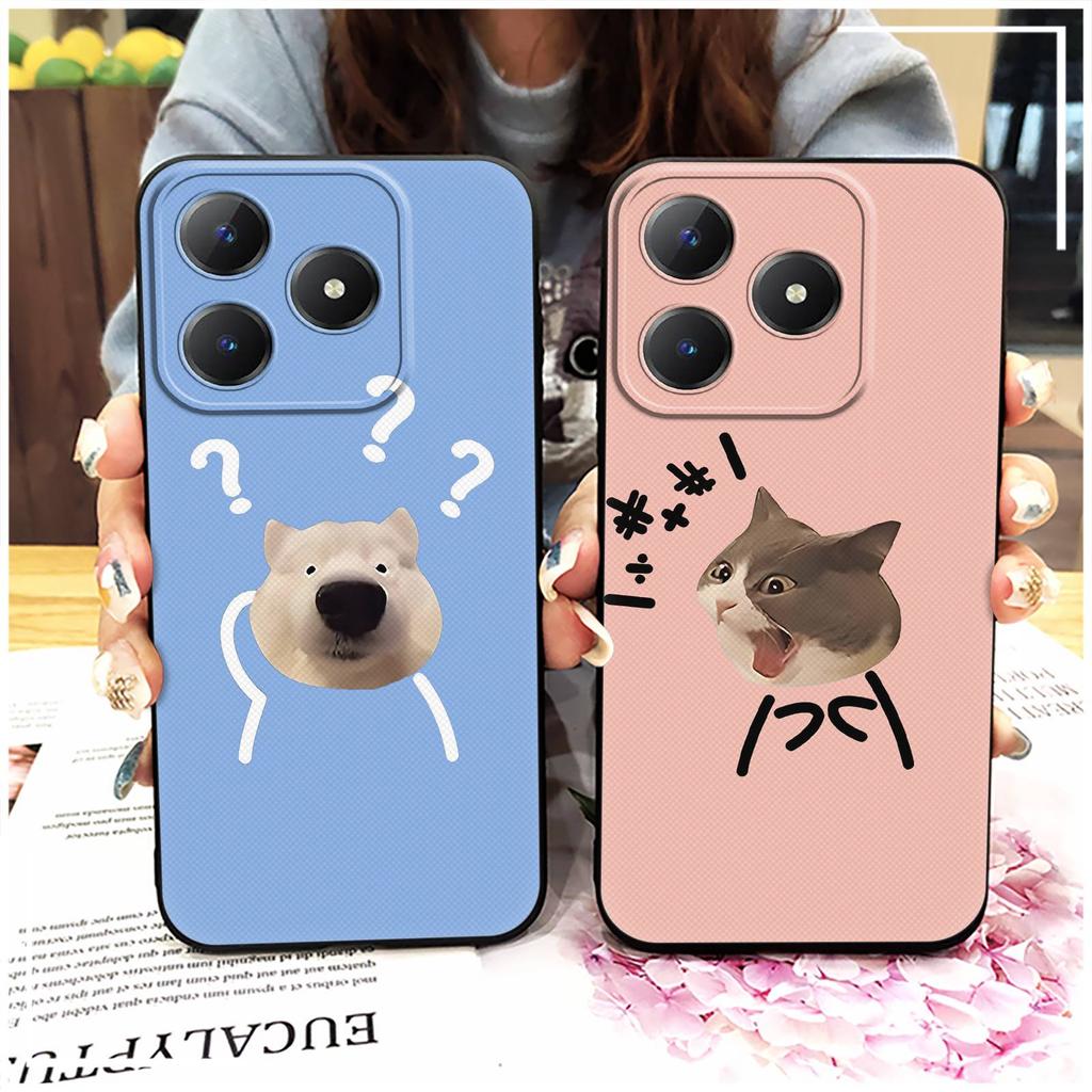 Waterproof Fashion Design Phone Case For Realme C63 4G/C61 4G Couple Shockproof TPU Soft case Dirt-resistant Cute