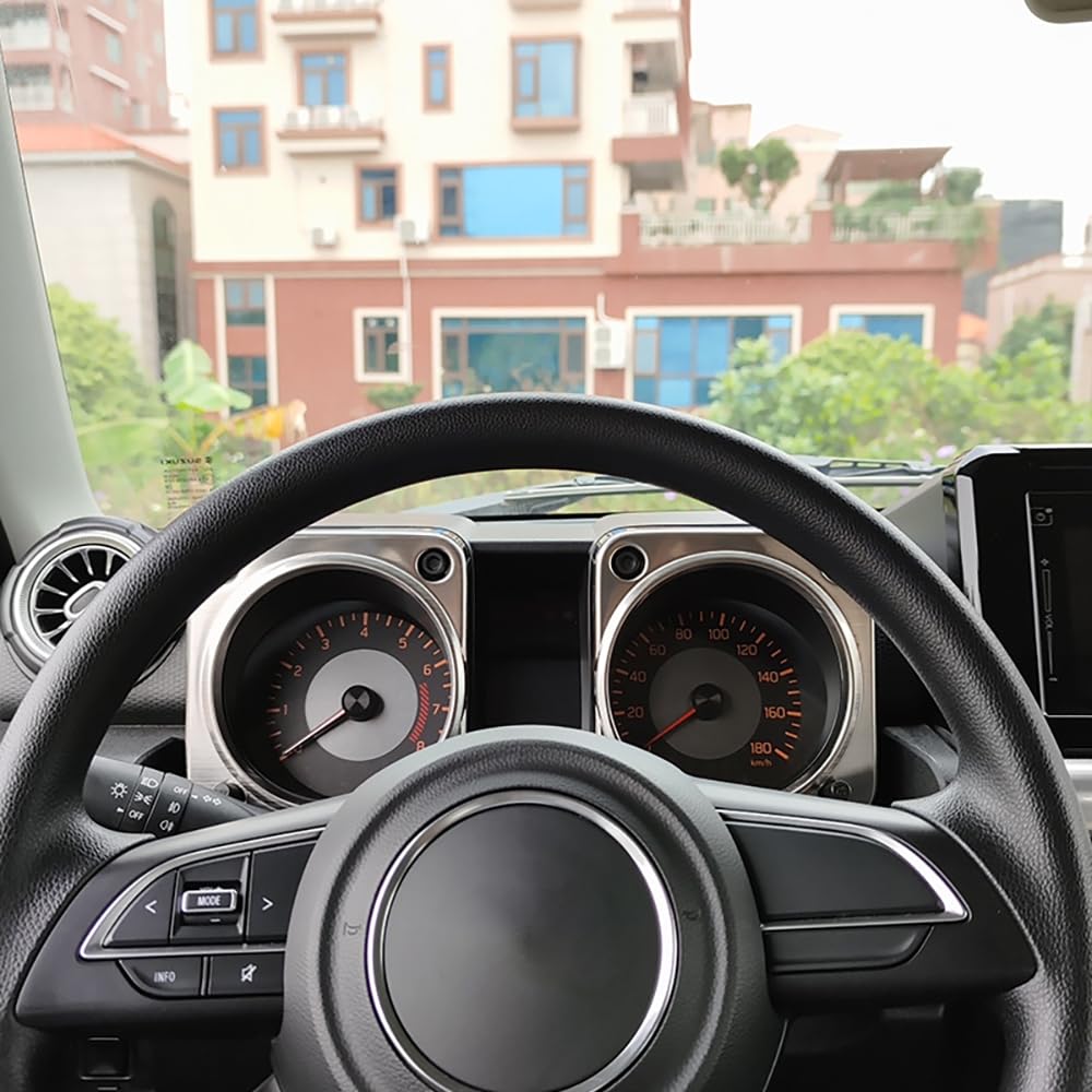 Jimny Měřidlo SUS304 Nerezové Měřidlo Interiér Stříbrný JB64W/JB74 Panel, Kryt, Panel,