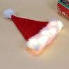 LED Luminous Plush Santa Hat for Kids - New Christmas Festival Decoration