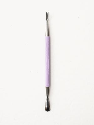 Ferramenta Corta Cutícula e Empurrador de Unha de 2 Vias para Manicure Pedicure