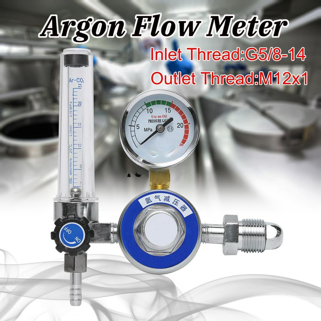 

Argon CO2 Flow Meter 25MPa G5/8-14 M12 Gas Regulator Welding Flowmeter Weld Gauge Pressure Reducer Argon Regulator New
