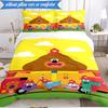 Cute Du-ggee Adventure 3pcs K-pop music group Bedding set,Ideal for Bedroom, Dormitory,Including Duvet Cover And 2pcs Pillowcases,Fan gifts