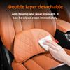 Universal Car Lumbar Support Pillow & Headrest Cushion - Memory Foam Neck/Back Cushion with OEM Car Texture