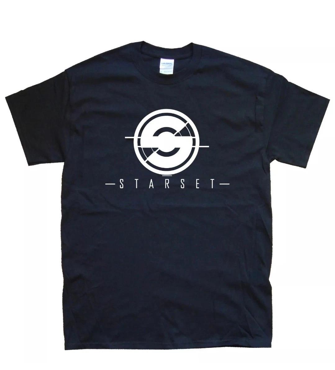 Men s and Women s T-shirts STARSET T-SHIRT Graphic T-SHIRT sizes S M L XL XXL colours Black, White XXXL