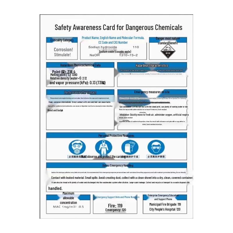 Chemical Hazard & Occupational Disease Safety Sign