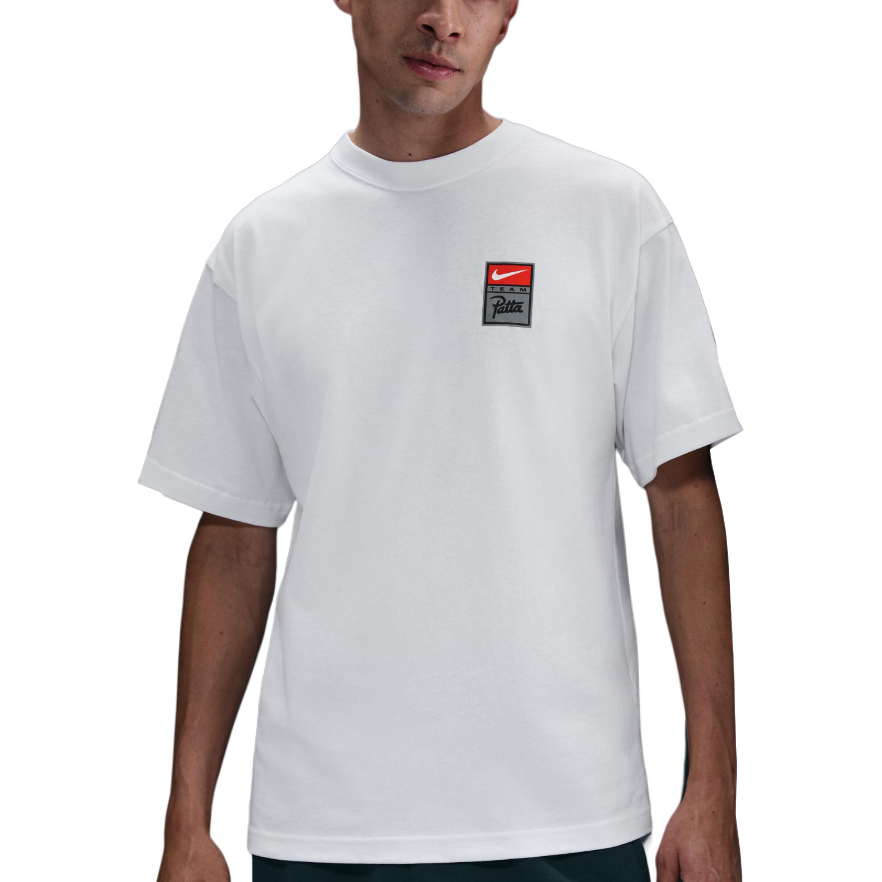 

Nike X Patta Коллаборация Футболка с круглым вырезом Модная Универсальная с коротким рукавом Мужские топы HJ0742-100 S