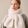SILN Long cloud boucle knit muffler (IVORY)