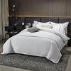 Four-Piece White Bedding Set for Hotels, Guesthouses & B&Bs: Includes Sheets and Three-Piece Duvet Cover Set