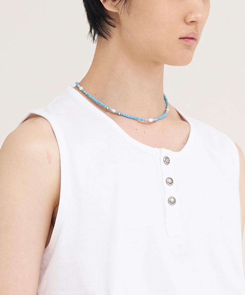 Akecii Azure Turquoise Bead Necklace