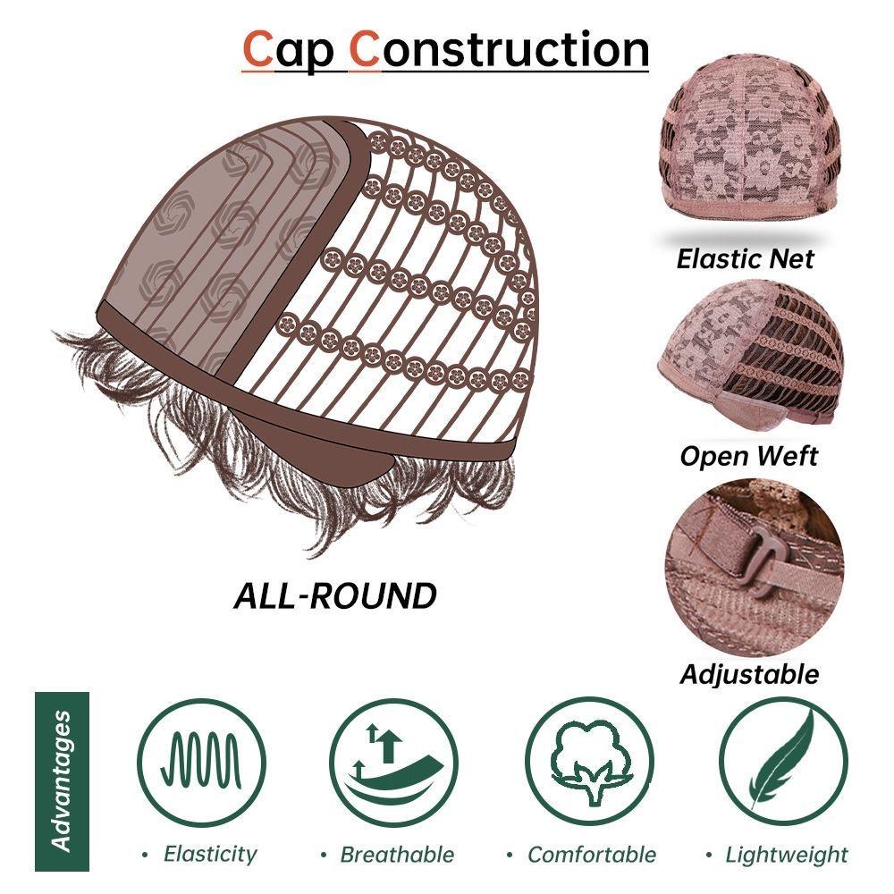 European and American Women's Golden Wig, Straight Bob Style, Medium Length Layered Synthetic Wig, Fashionable and Trendy Women's Wig