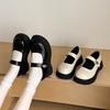 Big Head Muffin Thick Sole Mary Jane Single Shoes Women's 2025 Spring and Summer New Japanese Jk Retro Heightening Small Leather Shoes