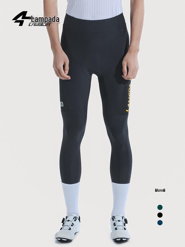 Lampada Men's Stretch Cycling Pants with Pockets: Moisture-Wicking, Quick-Drying, Color Block Design