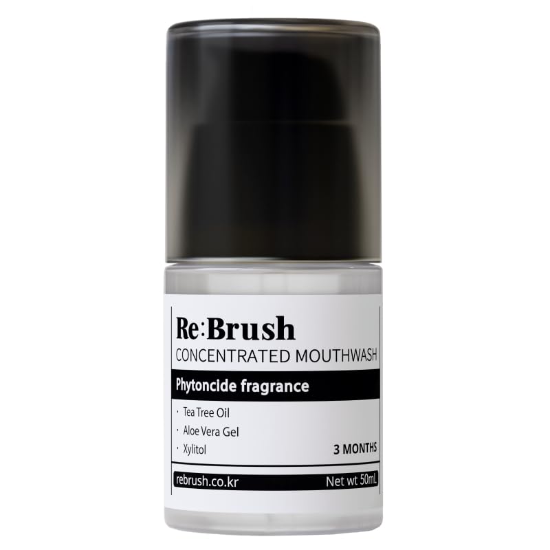 Japanese ReBrush Bad Breath Tea Tree Concentrated Dental Liquid Korean 50ml [Official Product] (ReBrush) Eliminator, Fragrance, Mouthwash, Rinse,