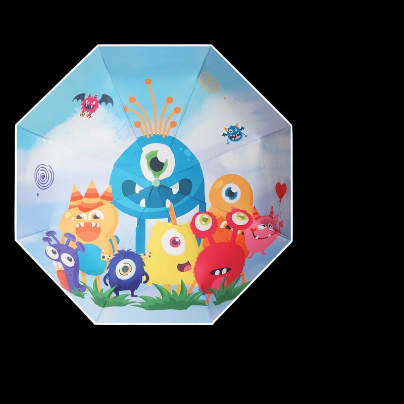 XU QING Kids  Automatic Cartoon UV Compact Umbrella