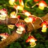 LED Mushroom Light, Copper Wire Light String, Micro Landscape Atmosphere Decorative Light, Easter Small Colorful Light Strip