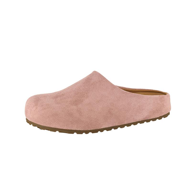 Thick-bottomed bag head, half slippers for women, half support for spring pregnant women, non-slip retro, ugly and cute Boken