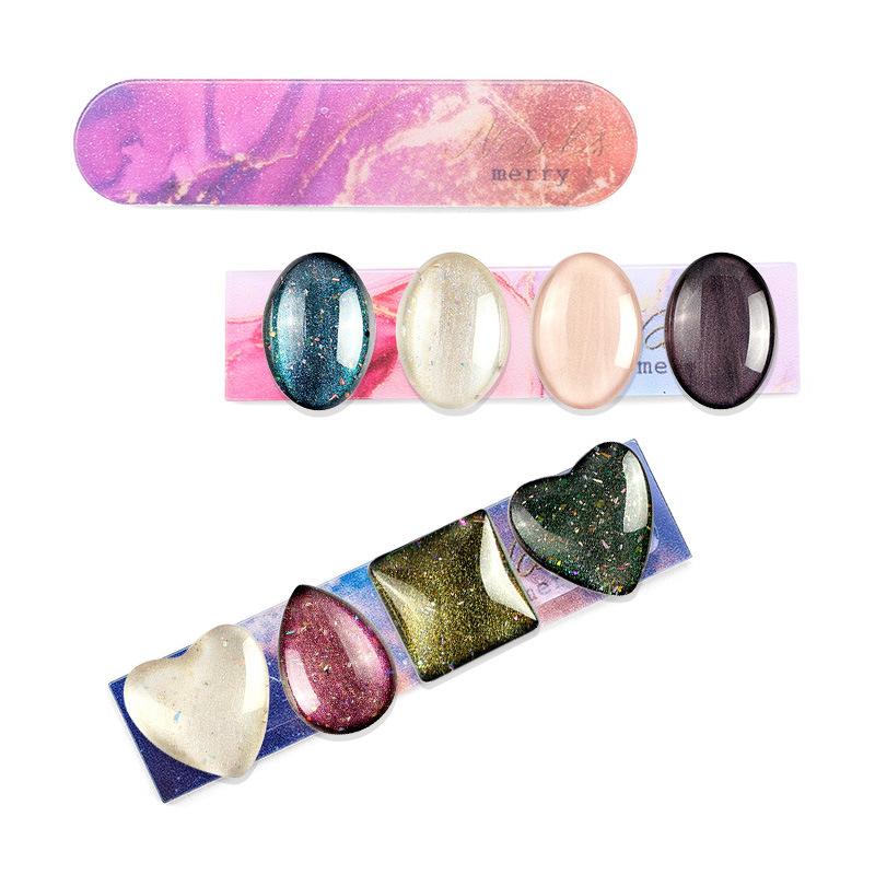 Nail Art Tools Transparent Double-Sided Tape Crystal Adhesive Tape Finished Nail Art Display Strip Double-Sided Non-Marking Display Glue