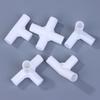 Conector de Tubo de Plástico Branco 12mm 10 Peças Para Móveis DIY Prateleira Guarda-roupa Barraca Junta Fixa Encaixe Com Reto Cotovelo T Quatro V